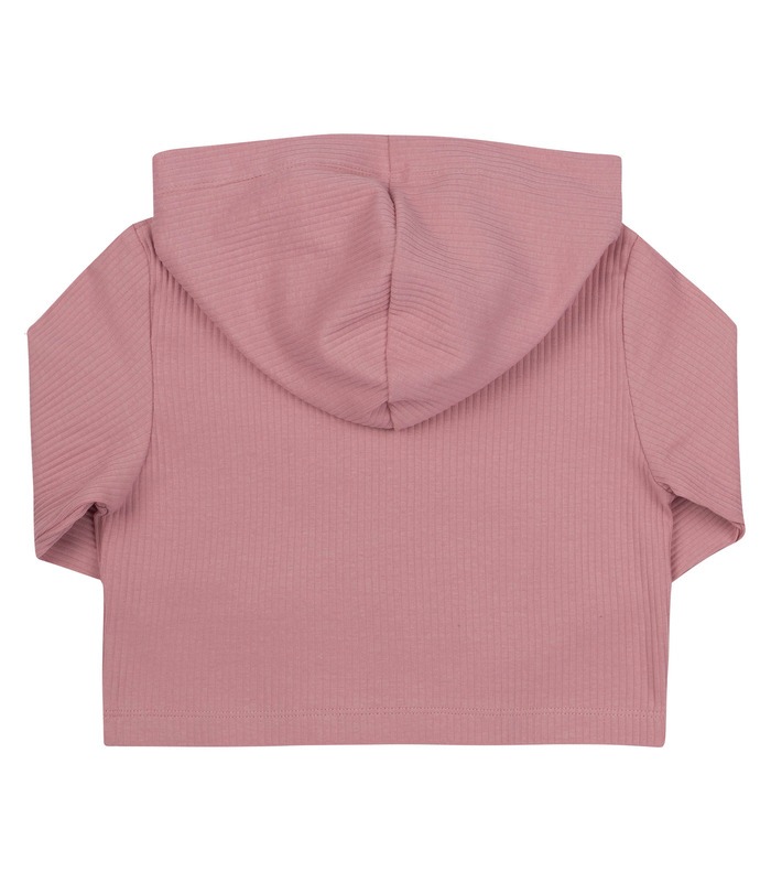 детская розовая кофта с капюшоном