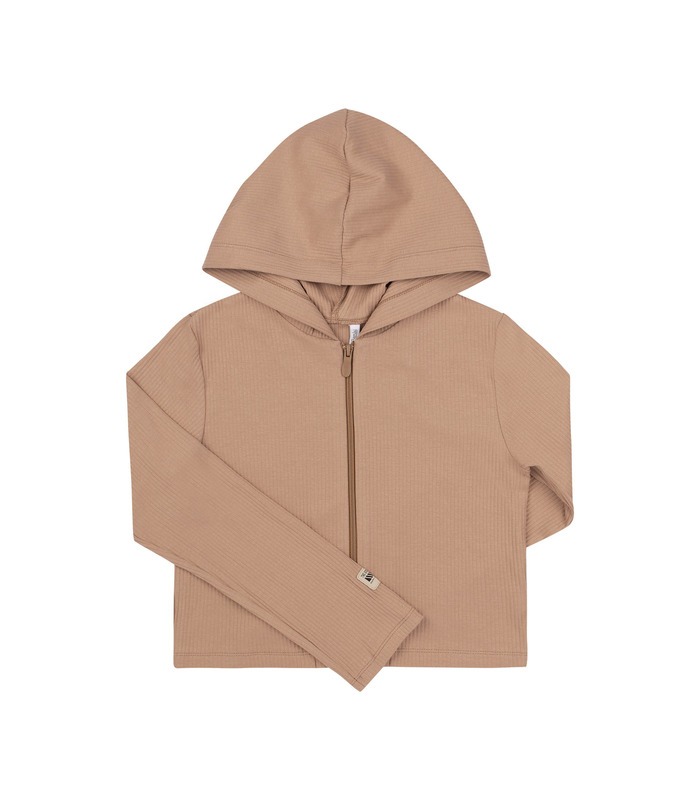 бежевая детская кофта на замке