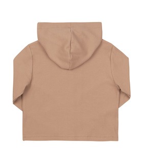 бежева дитяча кофта з капюшоном