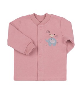 Детская рубашка РБ97 байка (305) - розовая байкова рубашка новорожденным от МамаТато