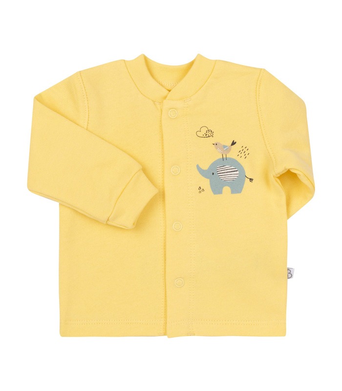 Детская рубашка РБ97 байка (505) - желтая рубашечка из байки от МамаТато