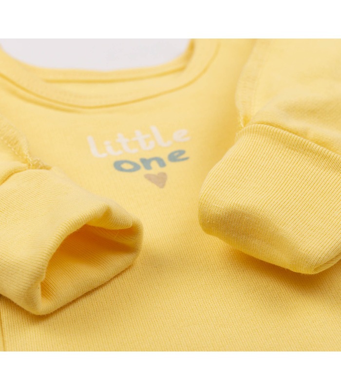 Льоля байкова РП7 (505) - жовта байкова розпашонка з принтом від МамаТато