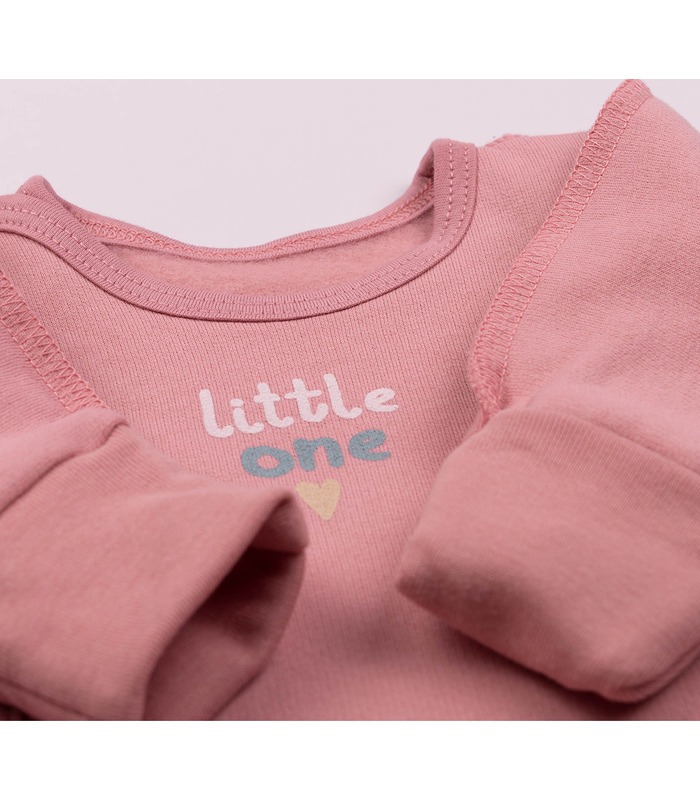 Льоля байкова РП7 (305) - рожева байкова розпашонка з принтом від МамаТато