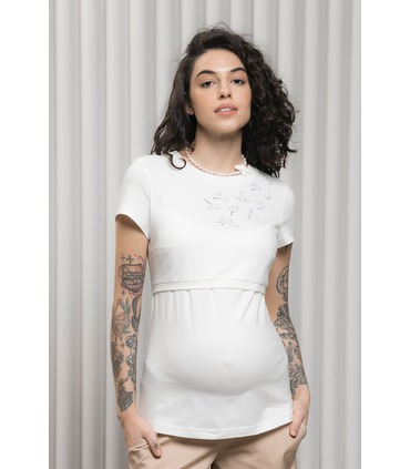 Футболка Романа MI от Юла Мама в категории Футболки и майки кормящим на МамаТато