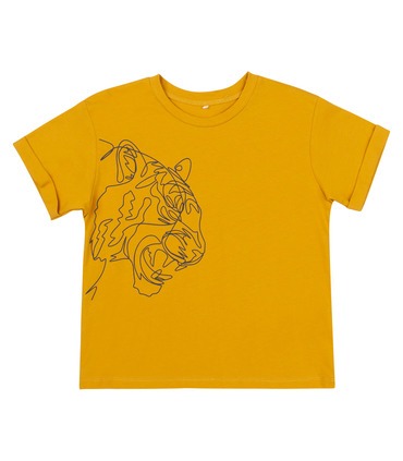 купити жовту дитячу футболку з принтом