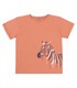 коричневая детская футболка с зеброй
