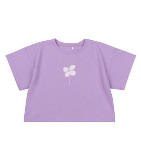 фиолетовая детская футболка девочке