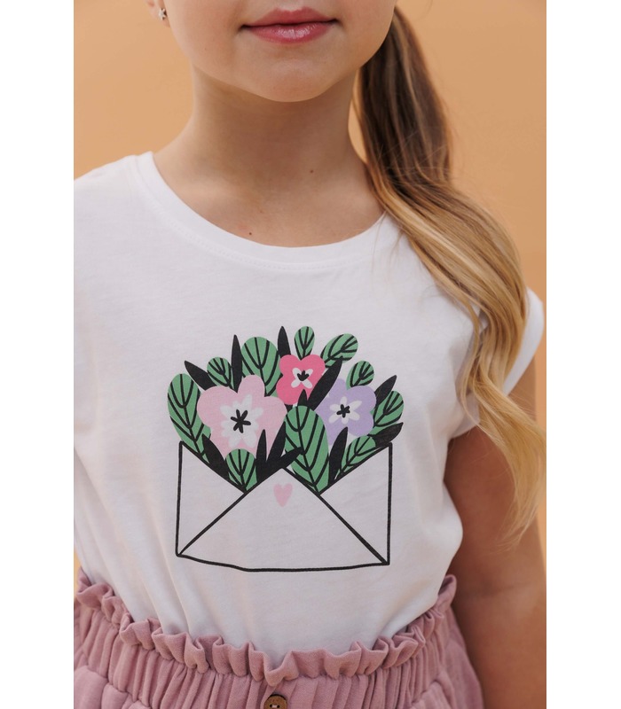 футболка с принтом для девочек
