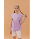 дитяча фіолетова футболка з принтом