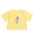 дитяча жовта футболка з принтом