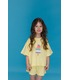 желтая футболка с принтом для девочки купить