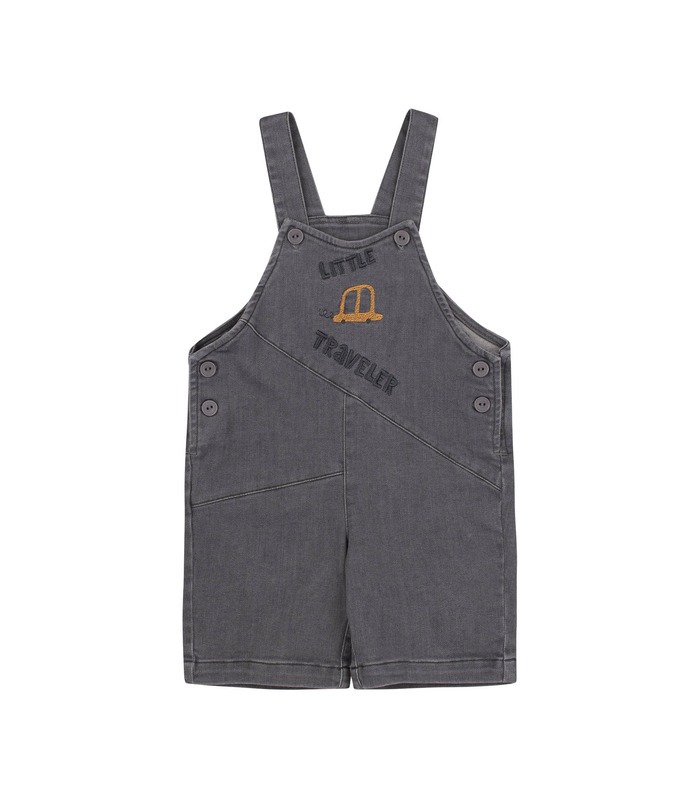 сірий дитячий комбінезон з футболкою для малюків