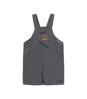 сірий дитячий комбінезон з футболкою для малюків