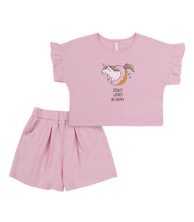 розовый детский костюм