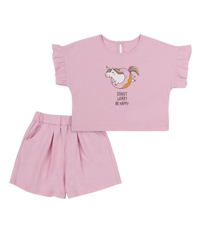 розовый детский костюм