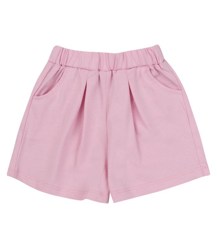 розовый детский костюм с шортами