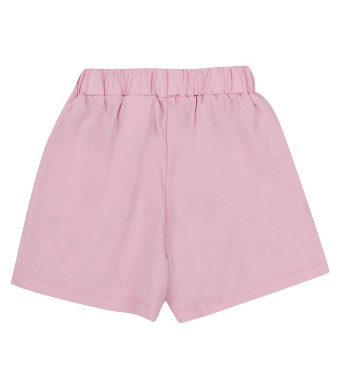 детский розовый костюм с шортами