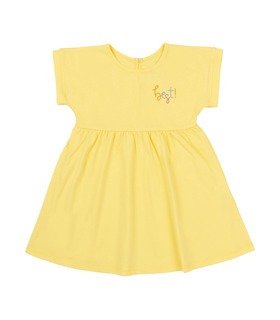 летнее детское платье желтого цвета