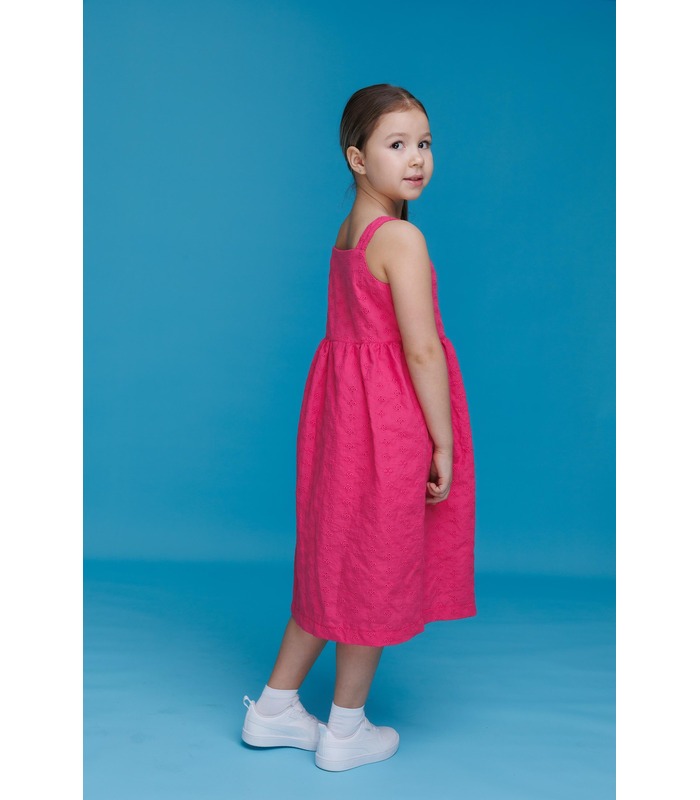 розовый детский сарафан