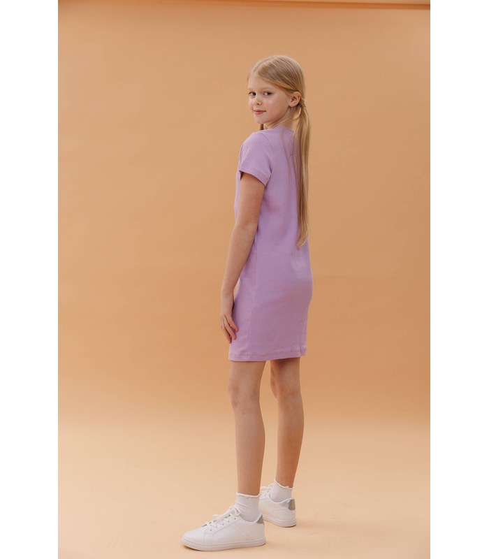 фиолетовое детское платье