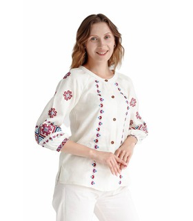 жіноча вишиванка з льону