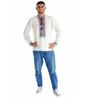 мужская вышиванка из льна