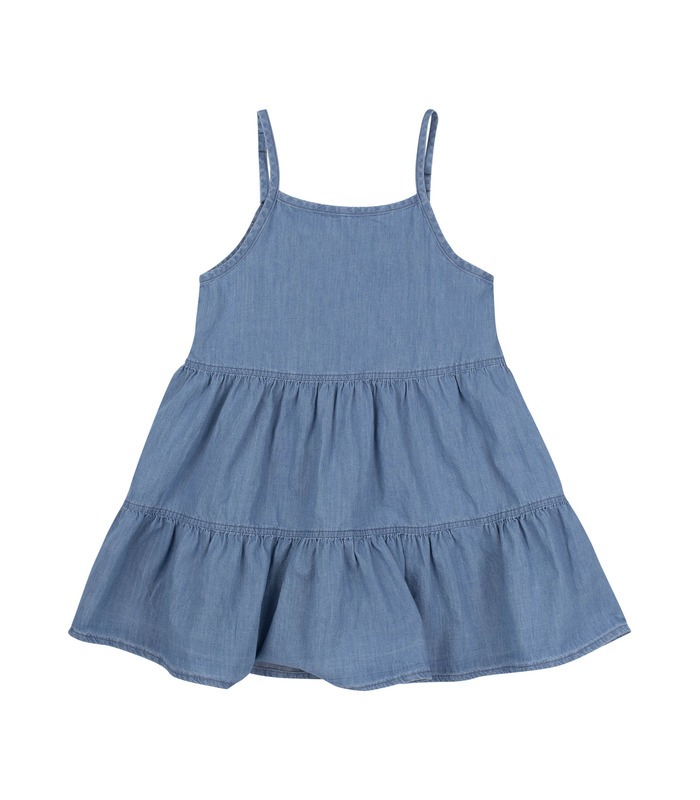 Комплект детский КП293 (800) - детский джинсовый сарафан с футболкой от МамаТато