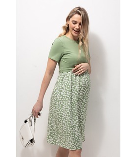 літнє зелене плаття вагітній