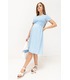 літнє блакитне плаття вагітній