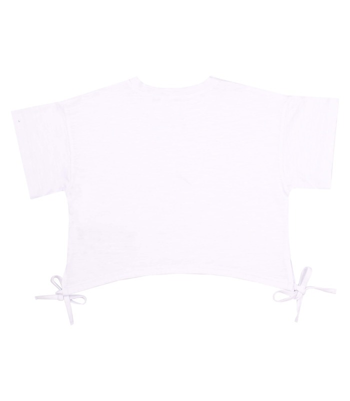 белая летняя футболка девочке