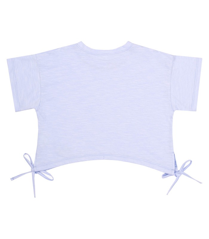 блакитна футболка для дівчинки