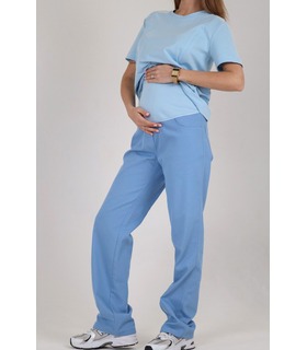 блакитні штани для вагітних