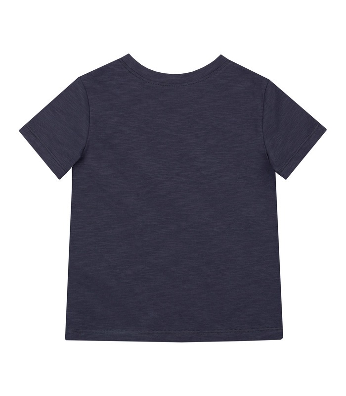 детская черная футболка с принтом