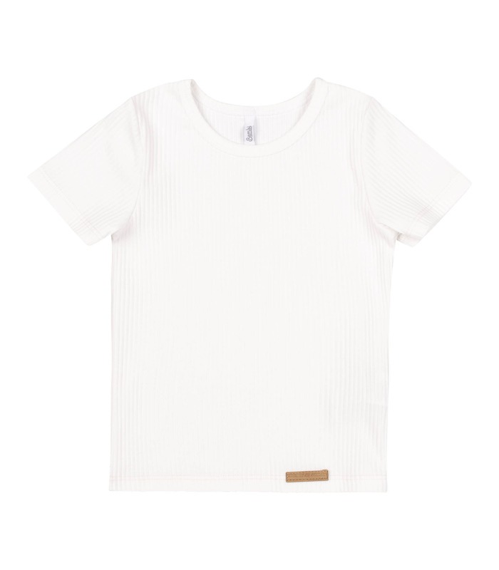 Футболка детская ФБ992 (200) - молочная детская футболка в рубчик от МамаТато
