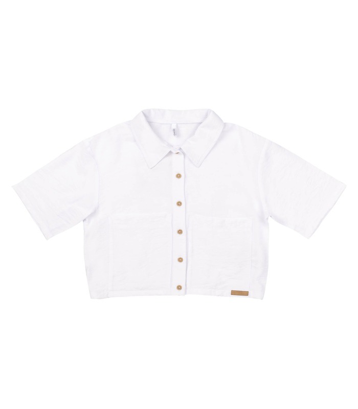 біла літня блуза для дівчинки