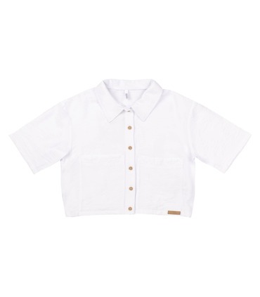 белая летняя блуза для девочки