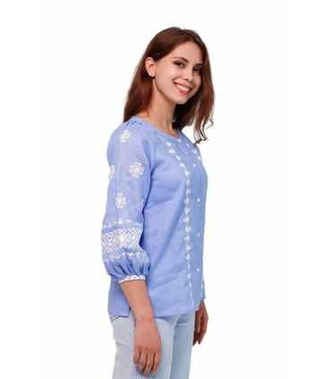 голубая вышиванка