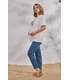 голубые джинсы для беременных