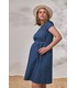 купить синее платье с принтом беременным