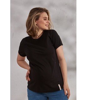 чорна футболка для вагітних