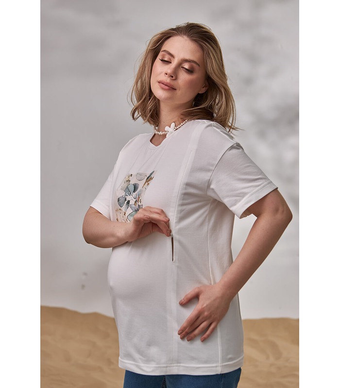 Футболка Nature от Юла Мама в категории Футболки и майки кормящим на МамаТато