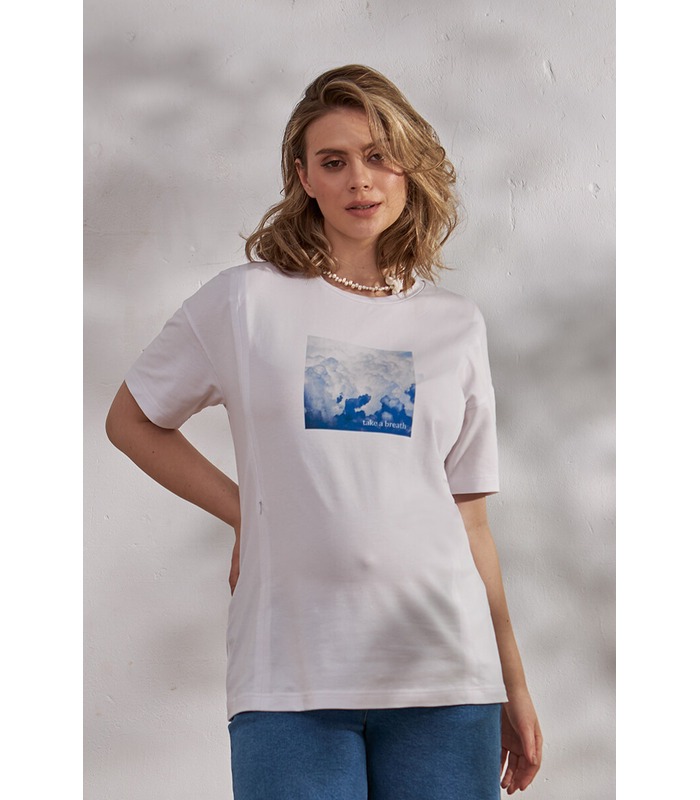 Футболка Clouds от Юла Мама в категории Футболки и майки кормящим на МамаТато