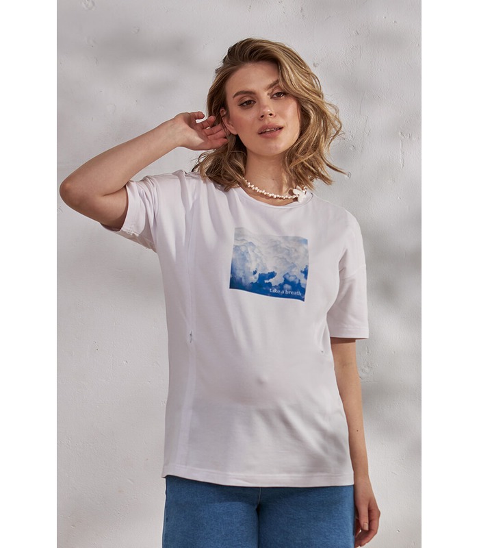 Футболка Clouds от Юла Мама в категории Футболки и майки кормящим на МамаТато