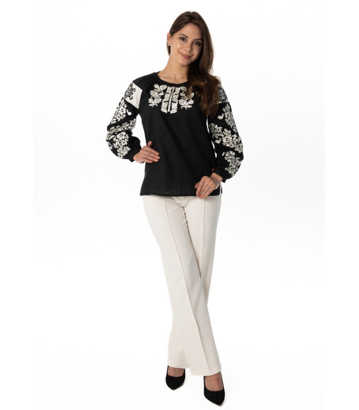 купить черную женскую вышиванку