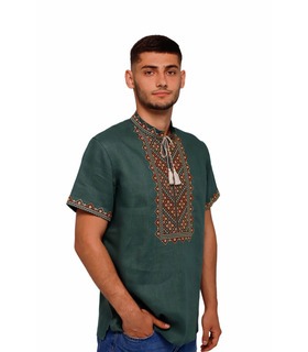 мужская вышиванка с коротким рукавом купить