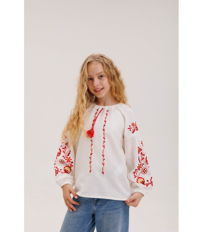 Вишиванка дитяча РБ173 (206) - вишита дитяча вишиванка для дівчаток від МамаТато