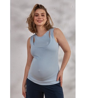 купить голубую майку для беременных