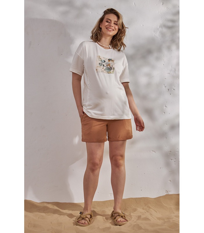 Шорты для беременных Таити BG от Юла Мама в категории Шорты и бриджи беременным на МамаТато