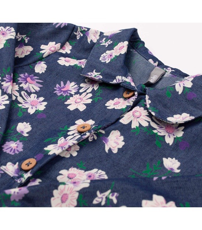 купити дитяче джинсове плаття з квітками