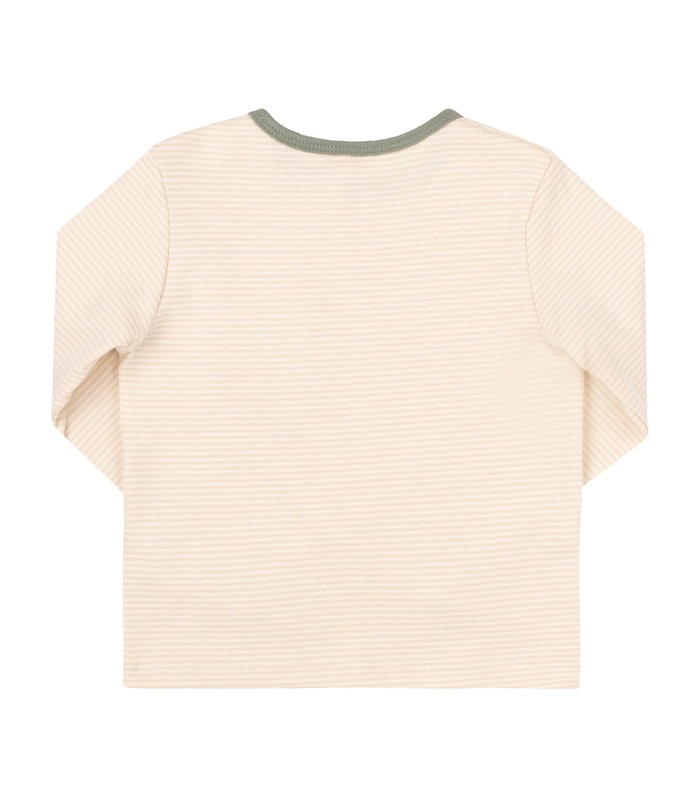 полосатый детский джемпер с карманом